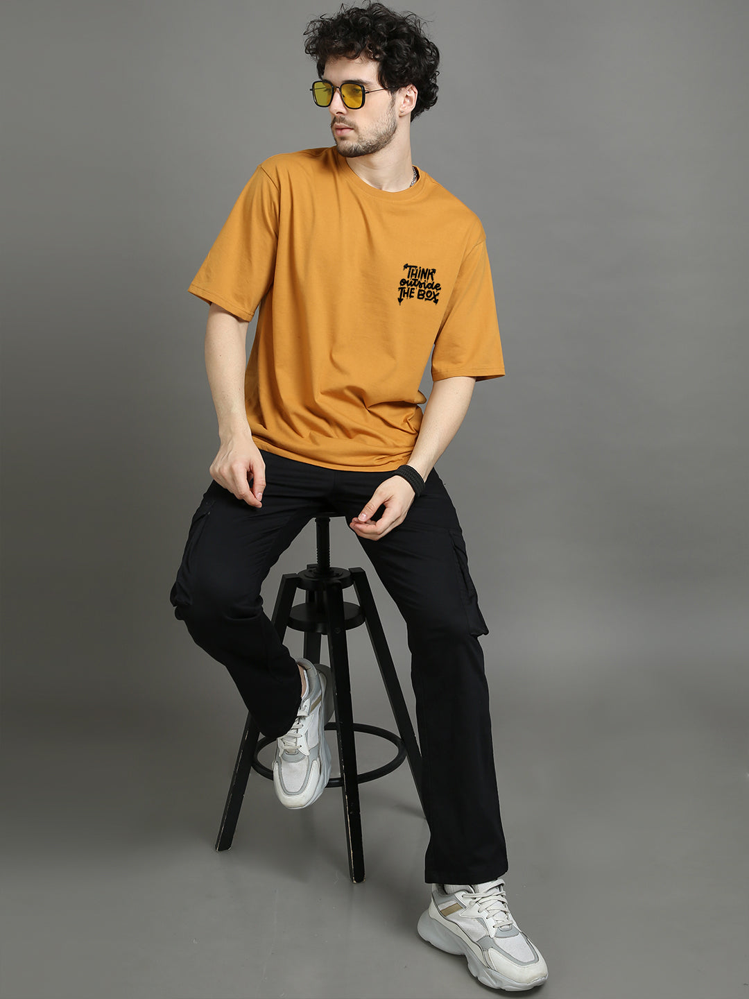 Think There is No Box Oversize T-Shirt Oversize T-Shirt Bushirt