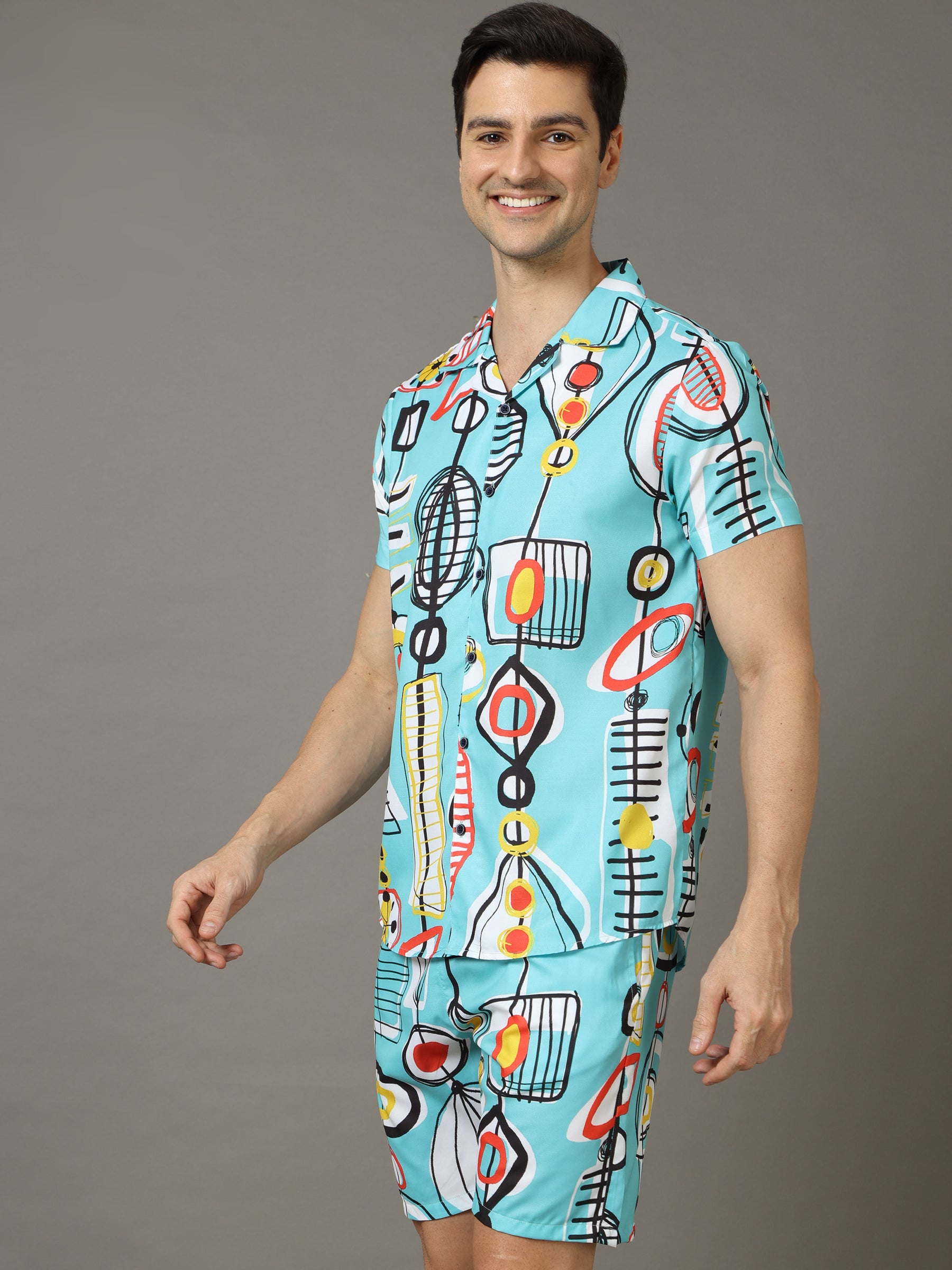 Tribe Blue Co-Ords Co-Ords Bushirt