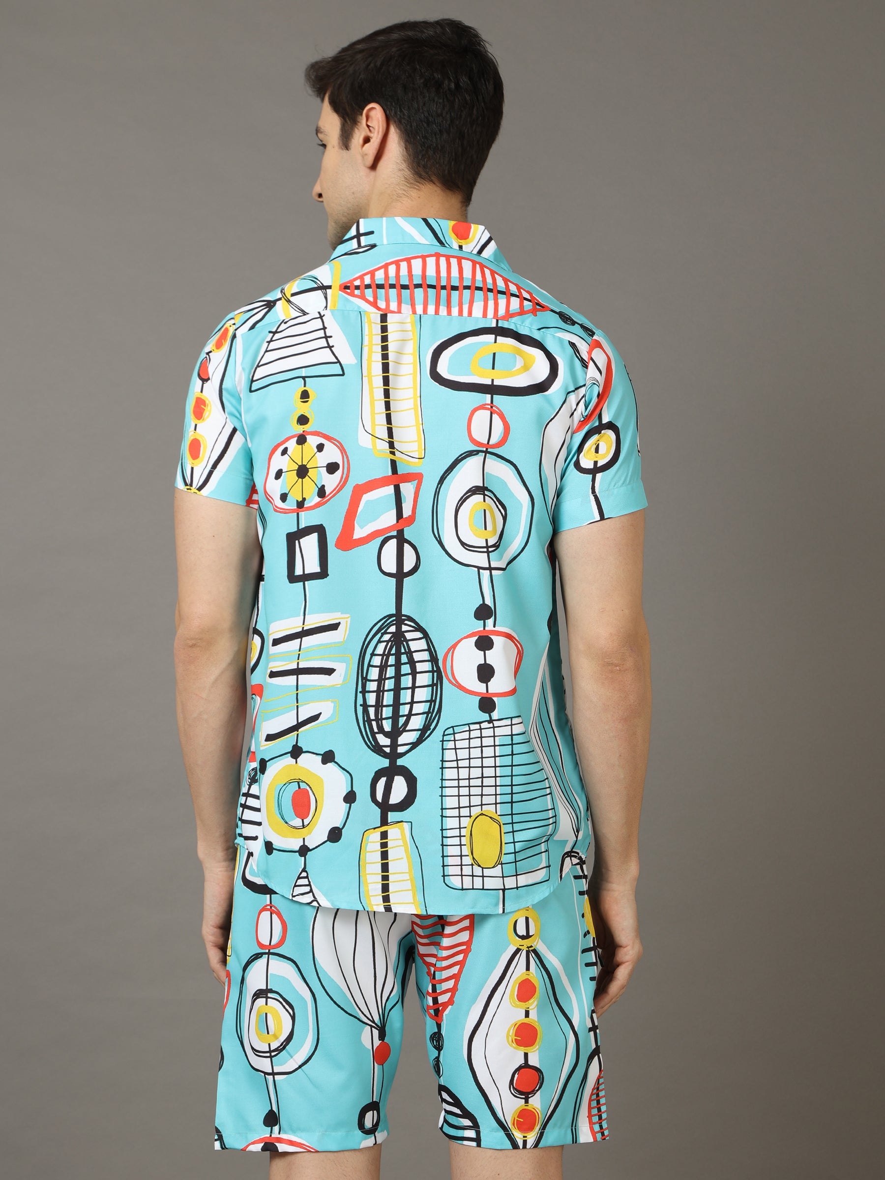 Tribe Blue Co-Ords Co-Ords Bushirt