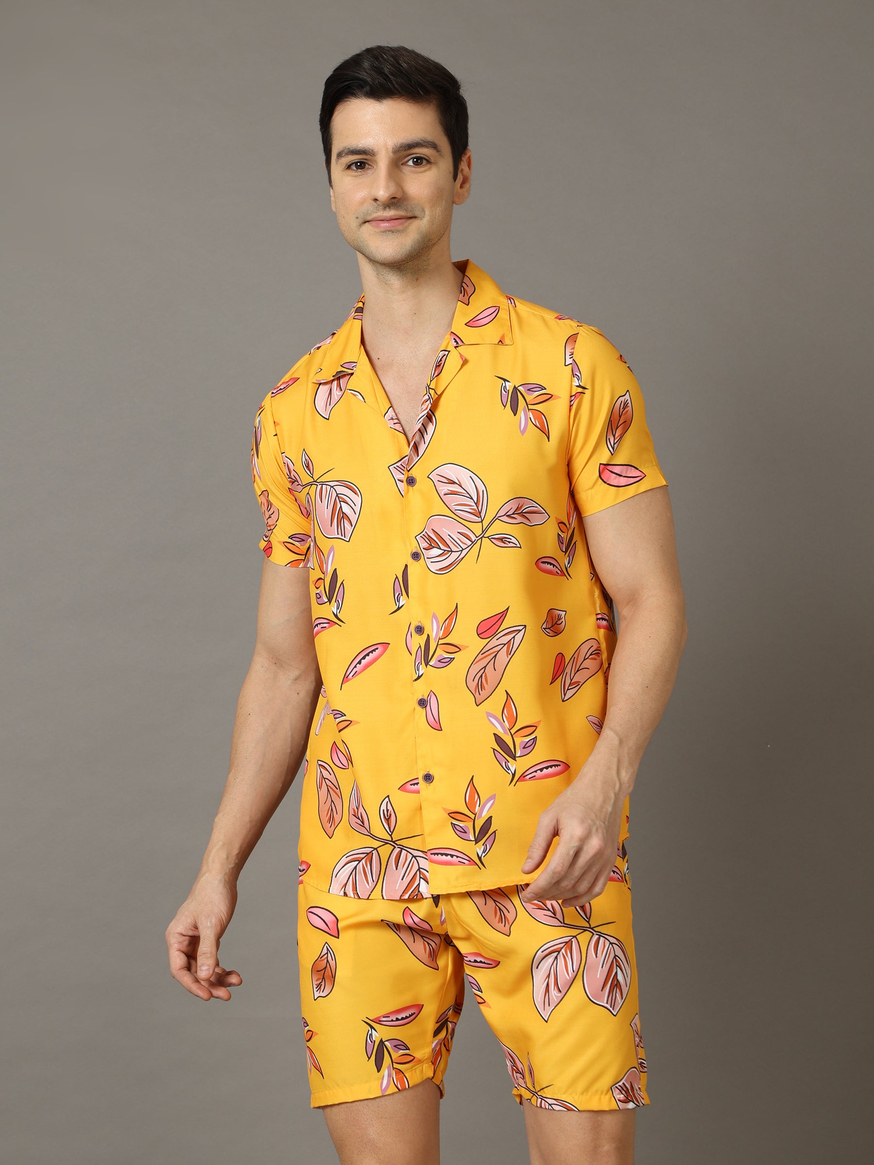 Leaf Yellow Co-Ords Co-Ords Bushirt