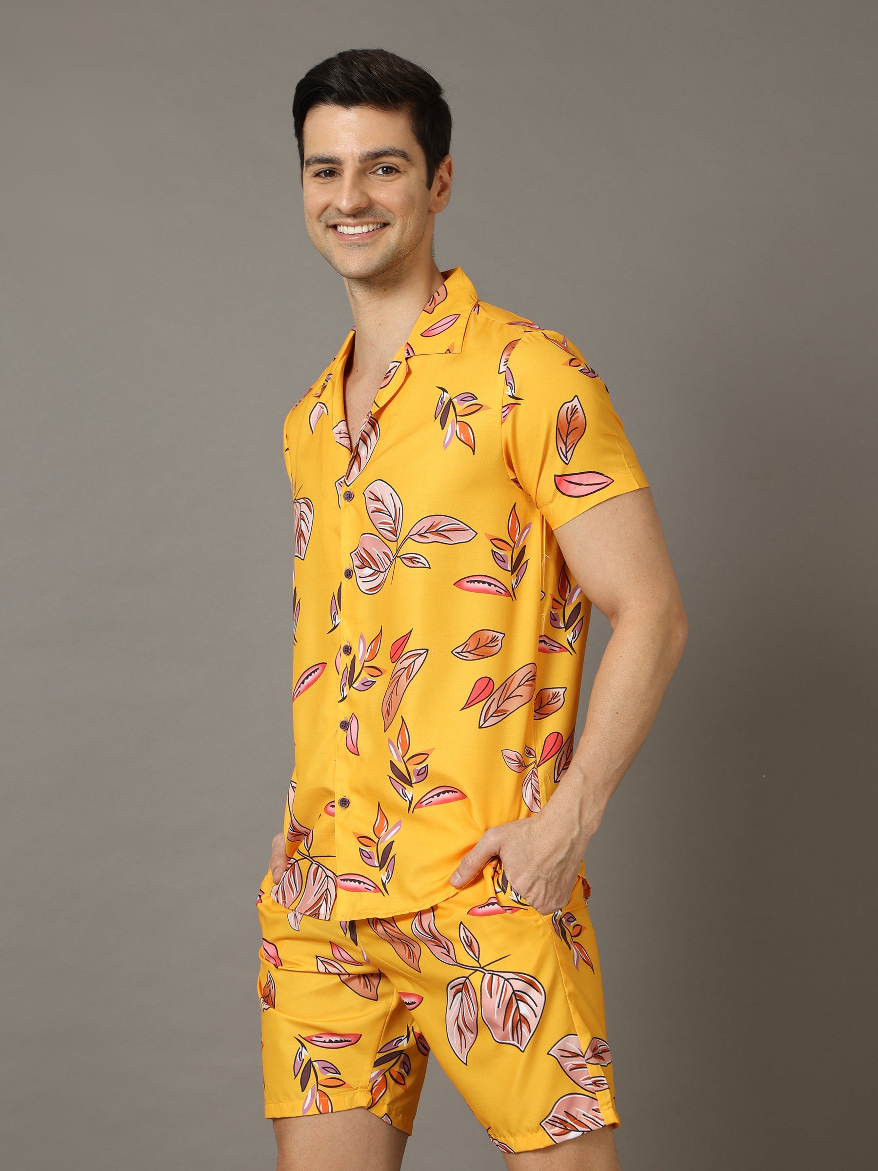 Leaf Yellow Co-Ords Co-Ords Bushirt