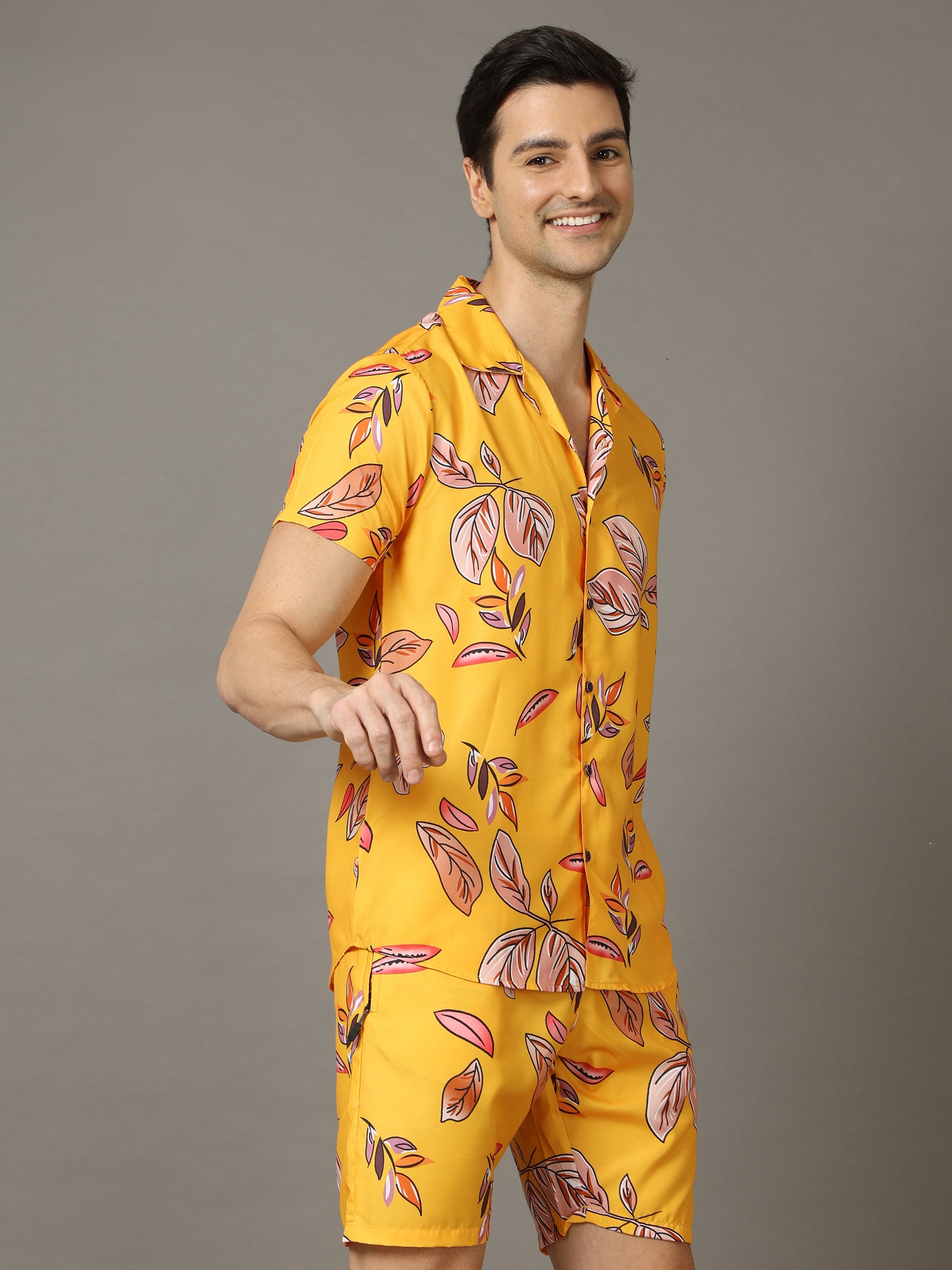 Leaf Yellow Co-Ords Co-Ords Bushirt