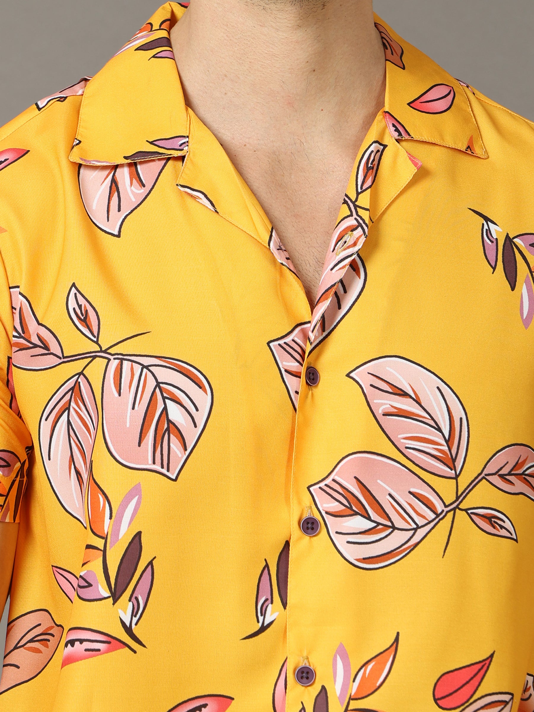 Leaf Yellow Co-Ords Co-Ords Bushirt