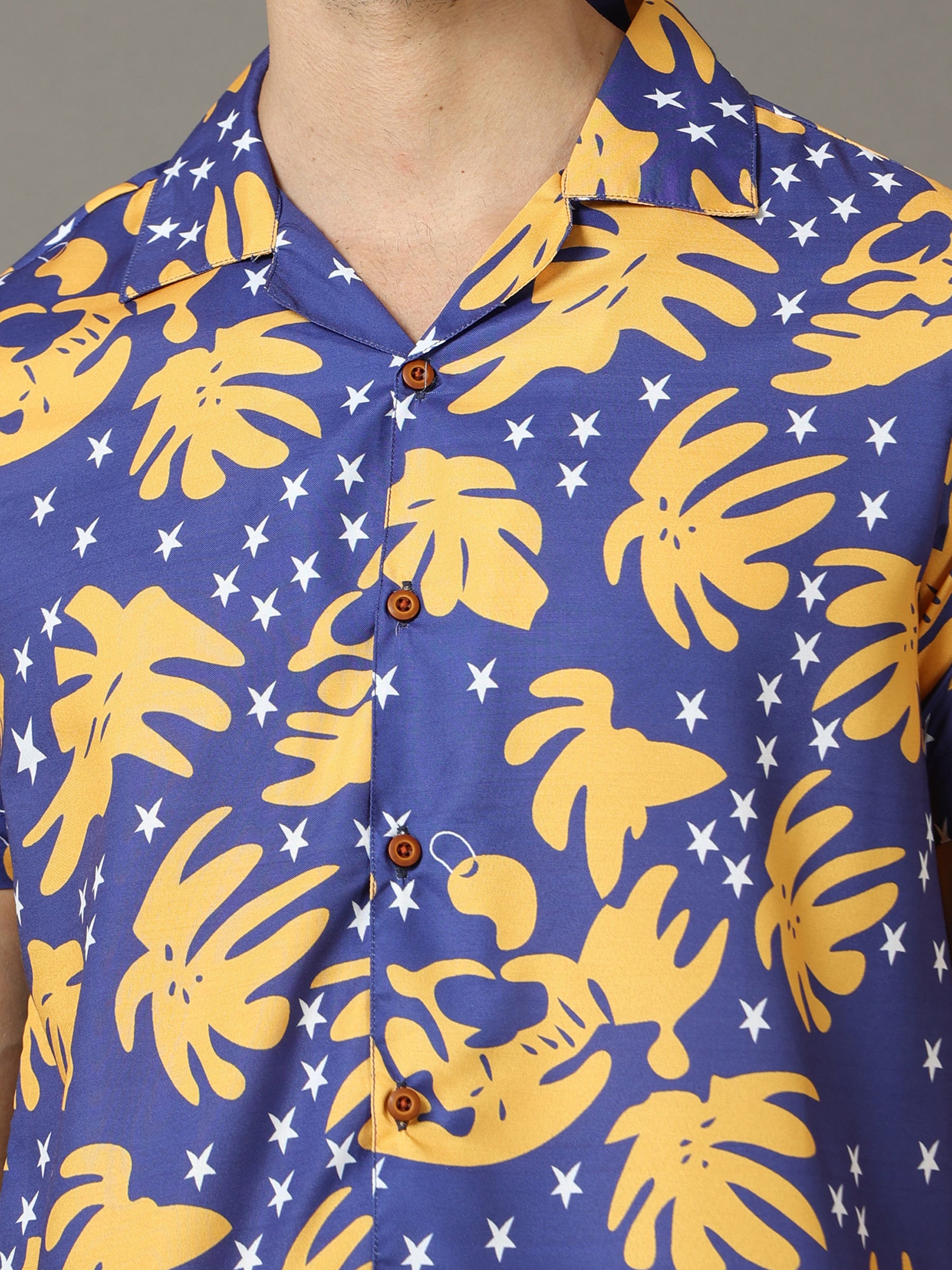 Delicosa Royal Blue Co-Ords Bushirt