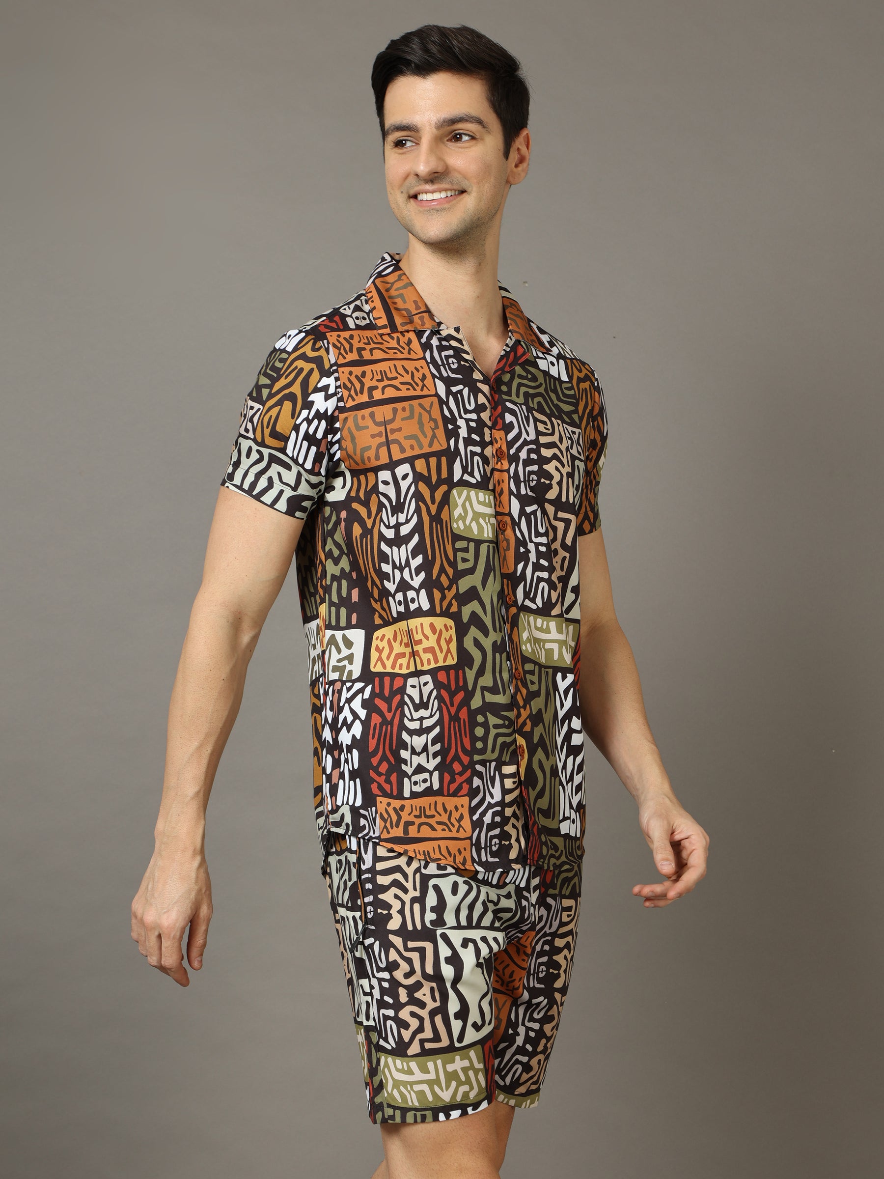 Tribe Brown Co-Ords Co-Ords Bushirt