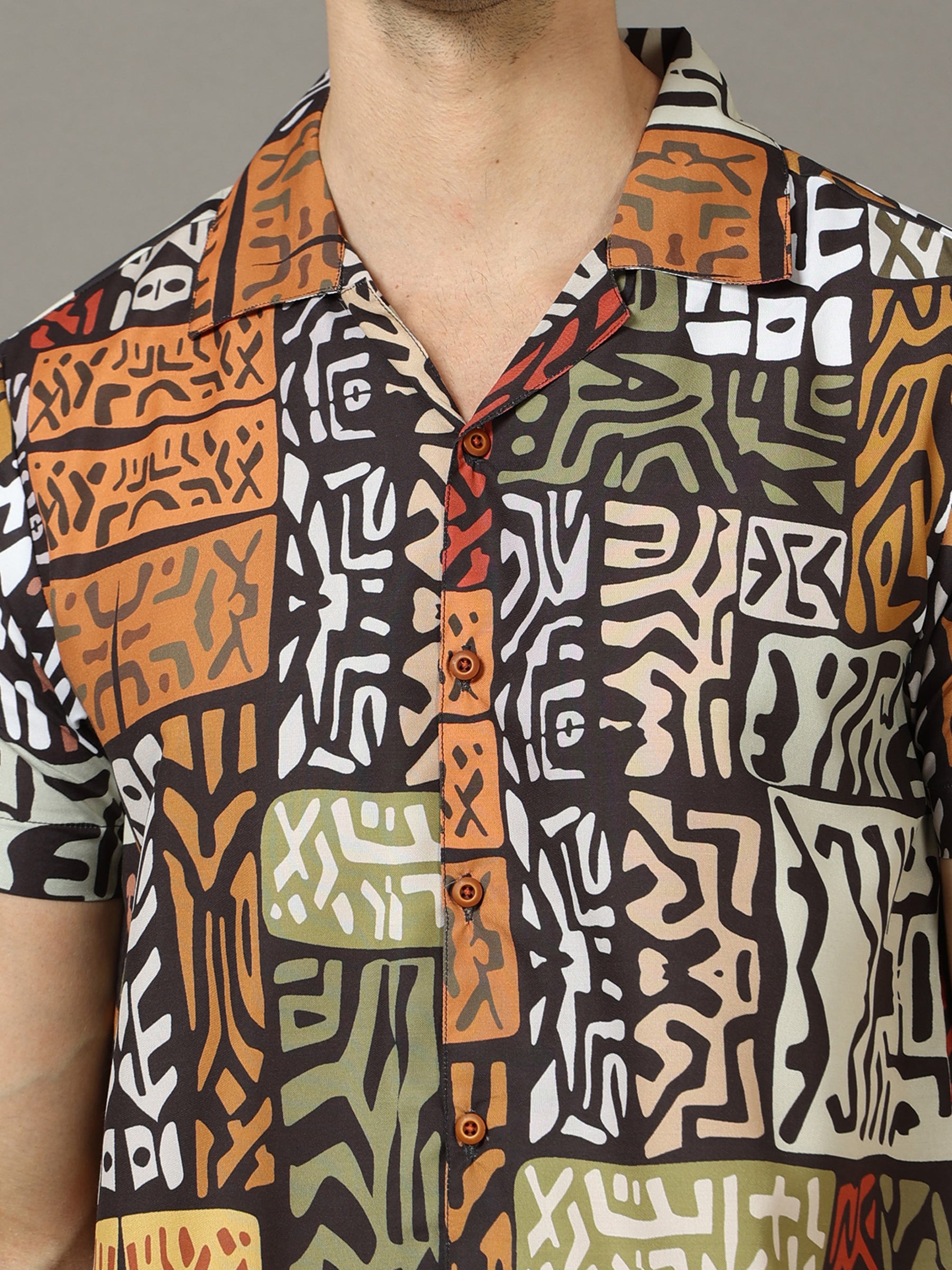 Tribe Brown Co-Ords Co-Ords Bushirt