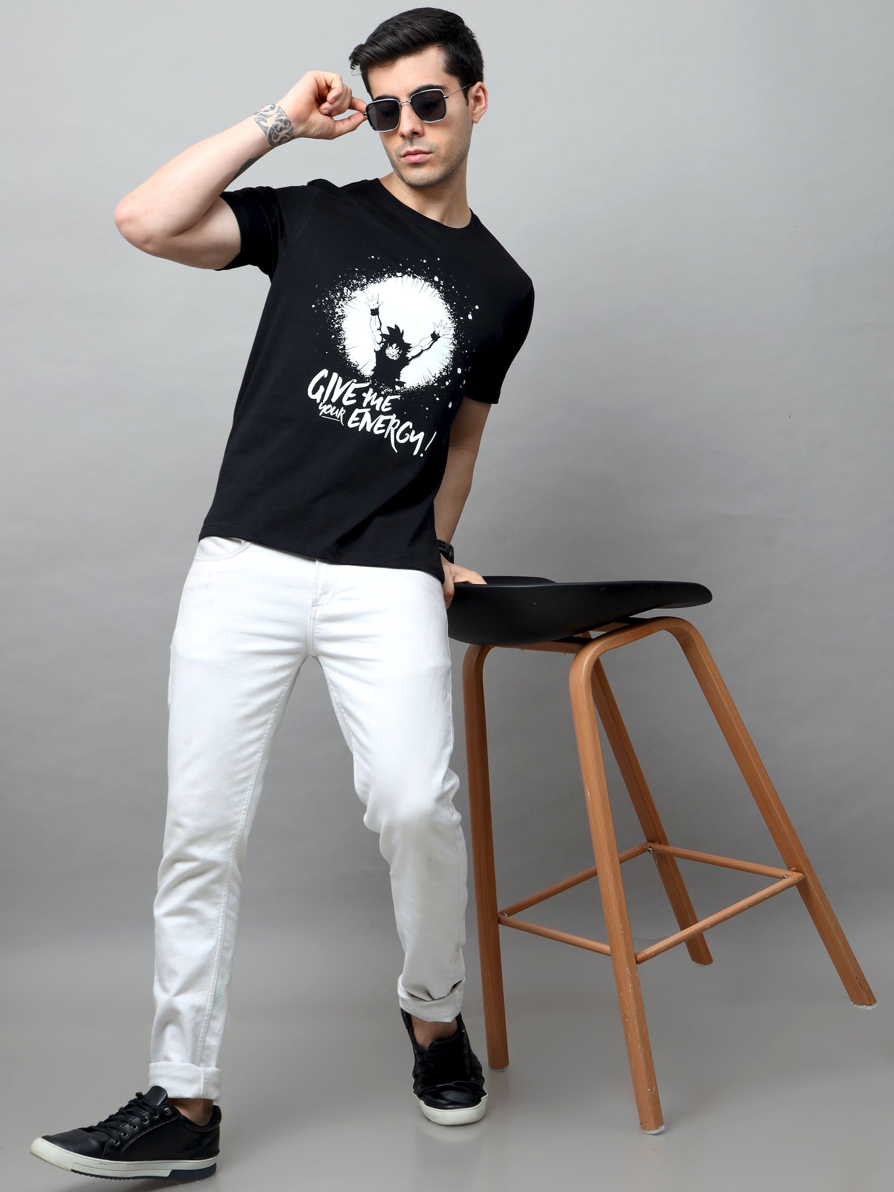 Enery of Goku Anime T-Shirt Graphic T-Shirts Bushirt