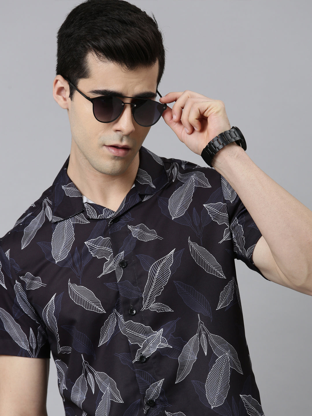Leaf Print Shirt Printed Shirt Bushirt