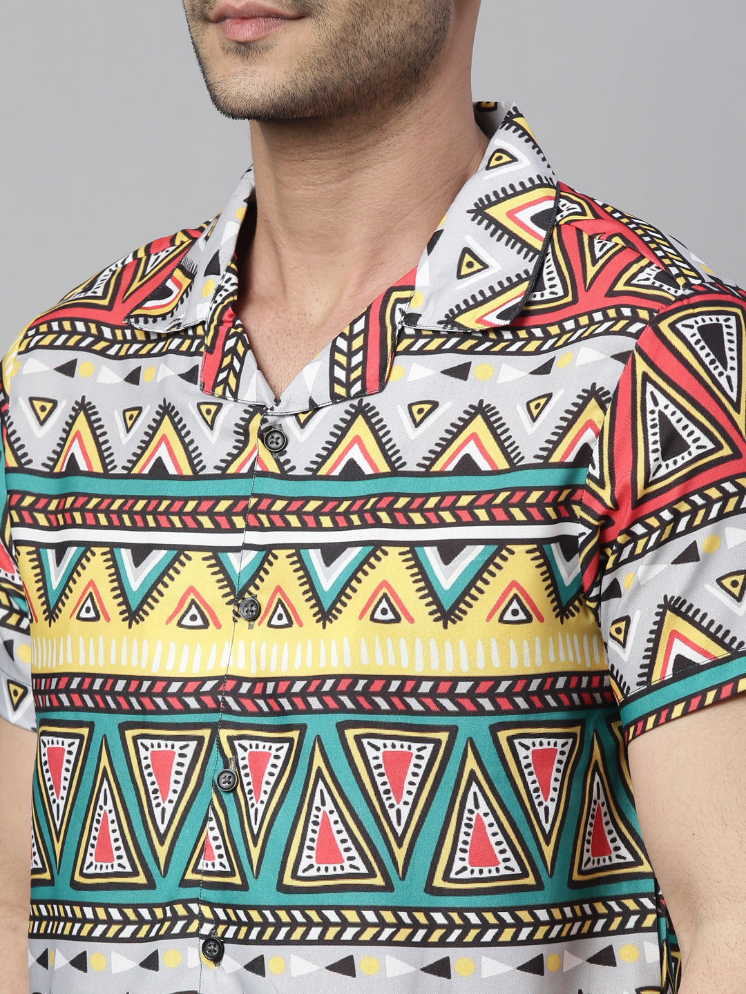 Kalamkari Yellow Co-Ords Co-Ords Bushirt