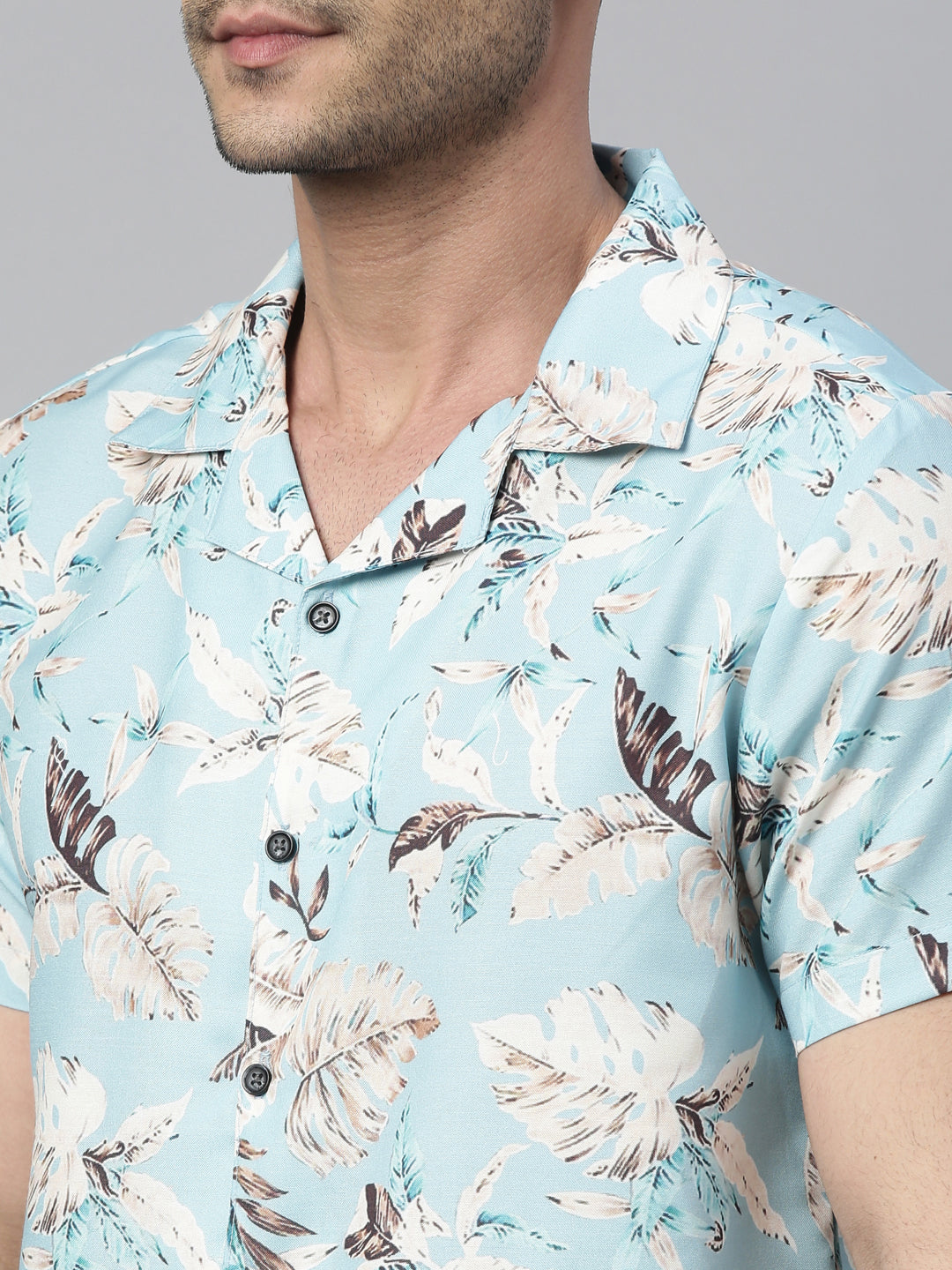 Delicosa Light Blue Co-Ords Co-Ords Bushirt