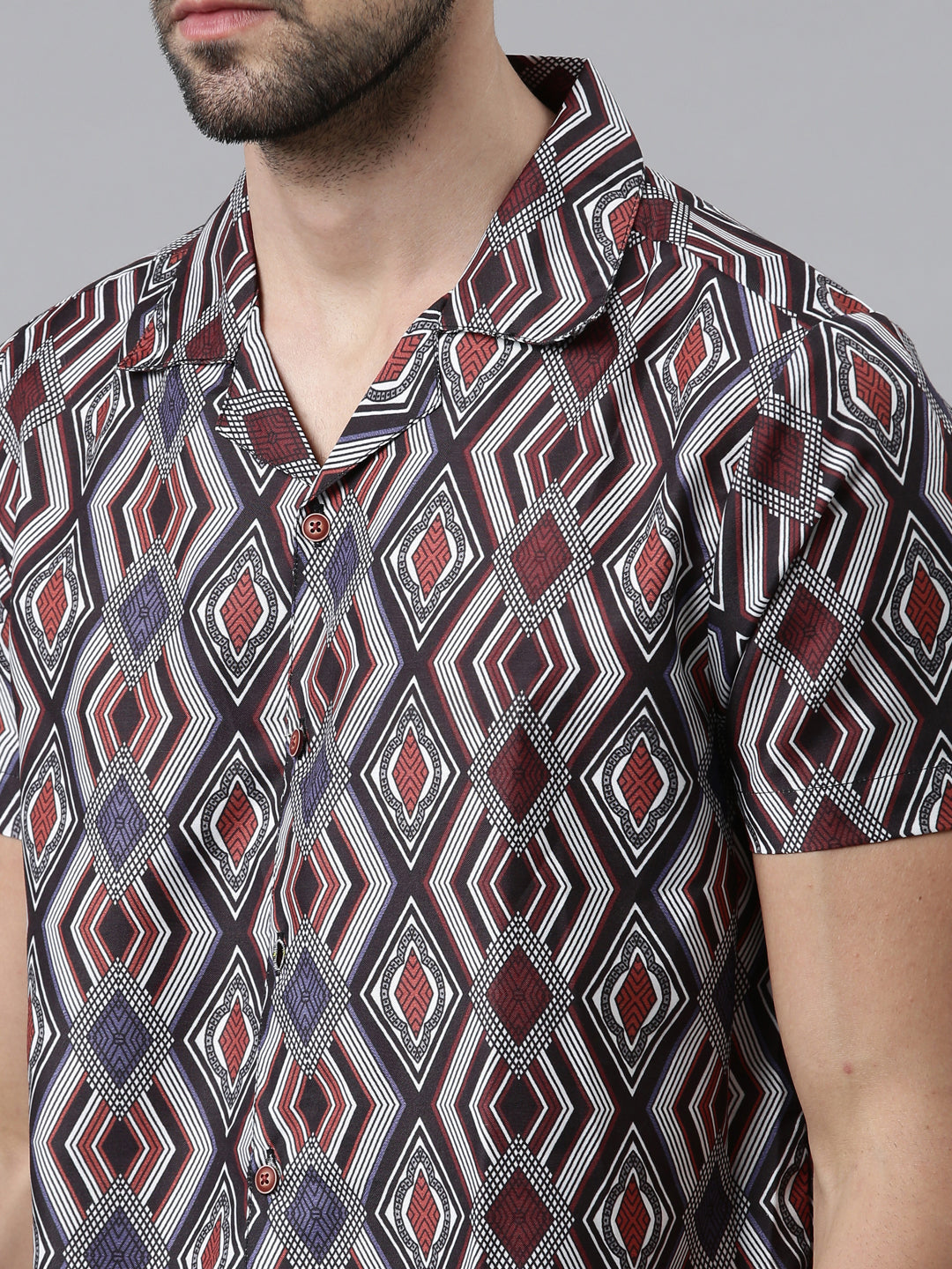 Black Printed Co-Ords Co-Ords Bushirt
