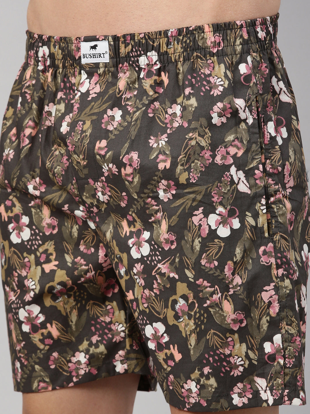 Floral Brown Boxers Boxers Bushirt