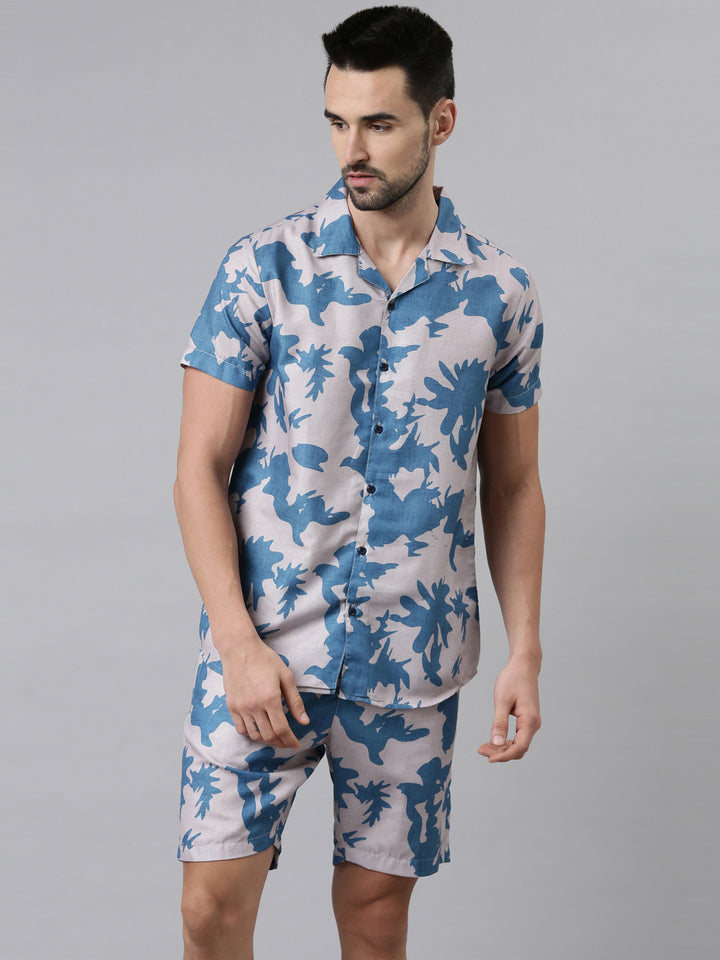 Ice Berg Printed Co-Ords Regular Size Co-Ords Bushirt