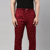 All Over Printed Maroon Pyjamas Pyjamas Bushirt
