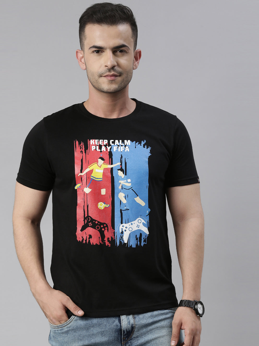Keep Calm PLay Fifa - Fifa Gaming T-Shirt Gaming T-Shirt Bushirt