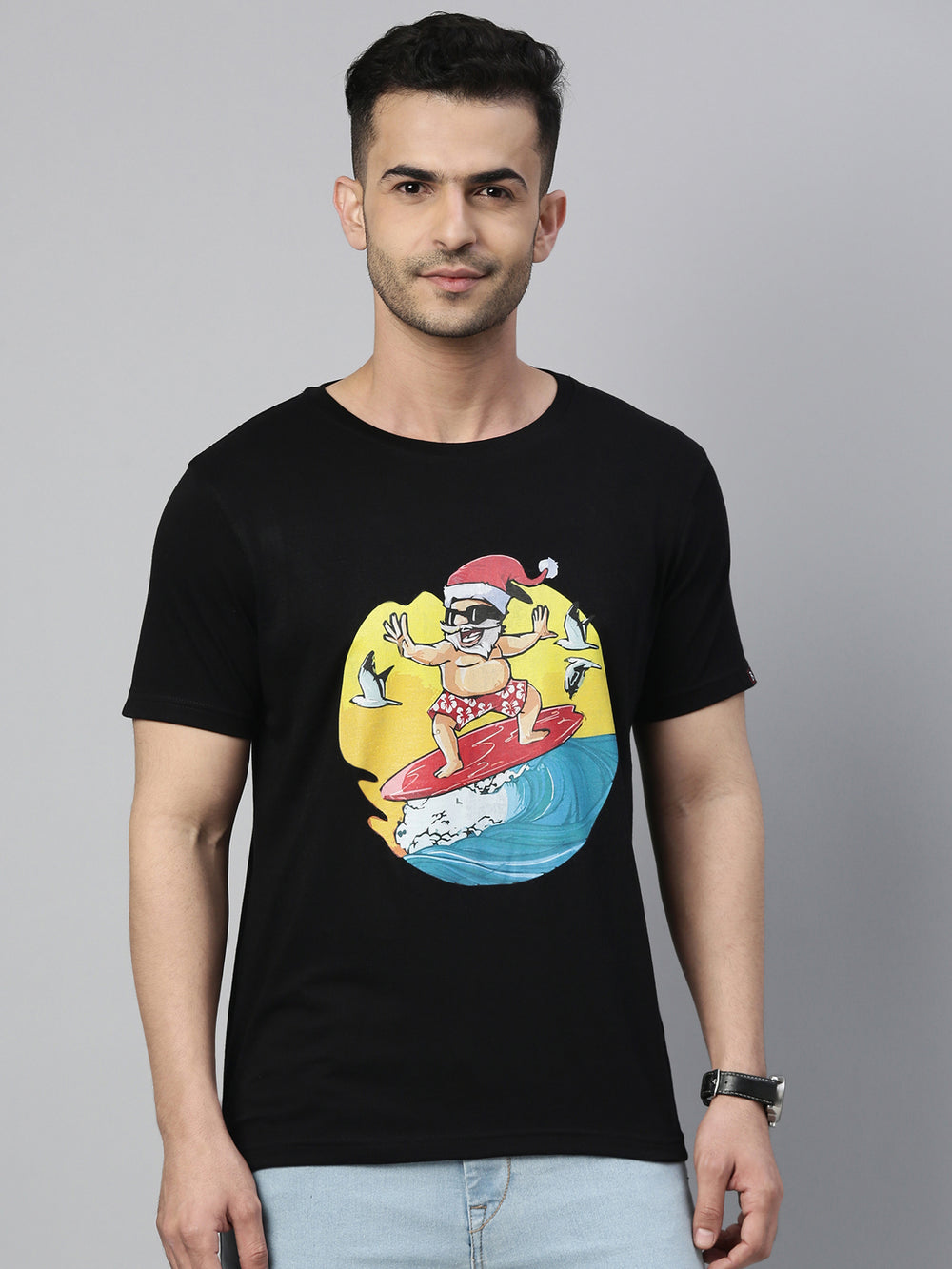 Surfing Santa T-Shirt Graphic T-Shirts Bushirt