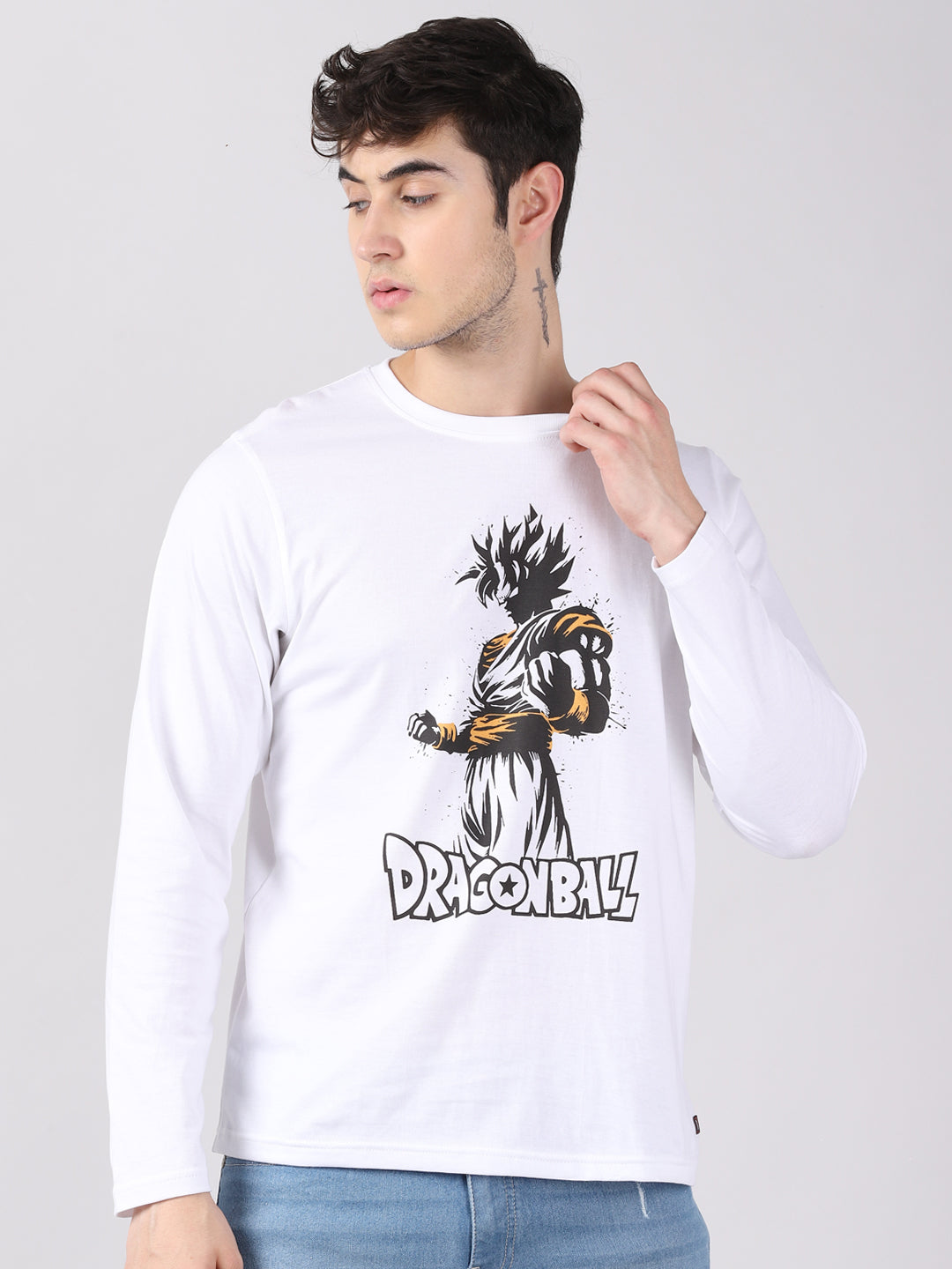 Super Saiyan Goku - Dragon Ball Z Anime T-Shirt Full Sleeves Bushirt