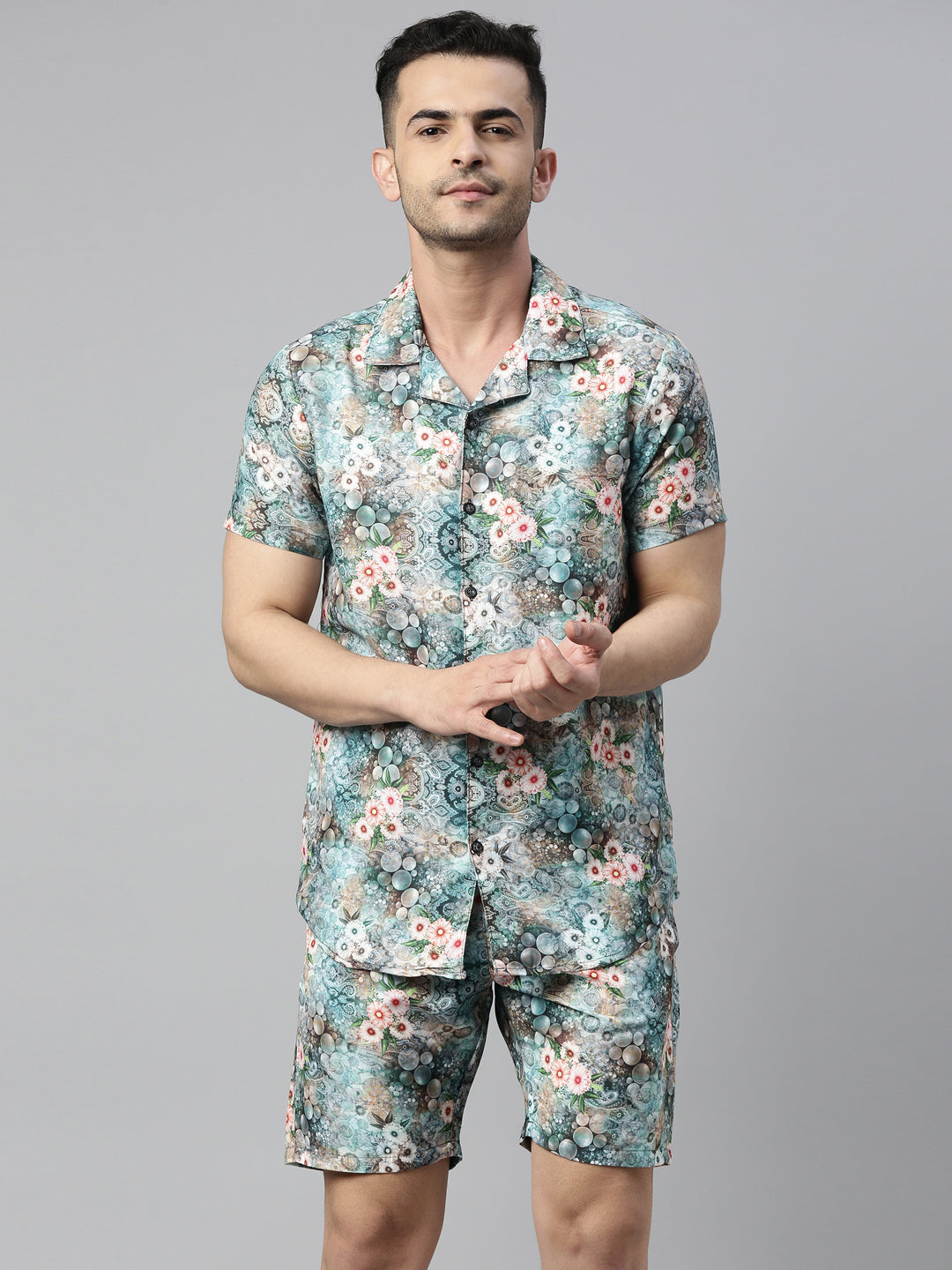 Bloom Blue Co-Ords Co-Ords Bushirt
