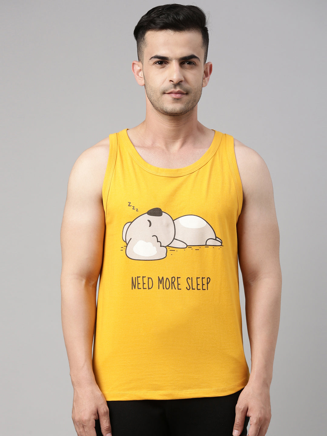 Need More Sleep Sleeveless T Shirt Vest Bushirt
