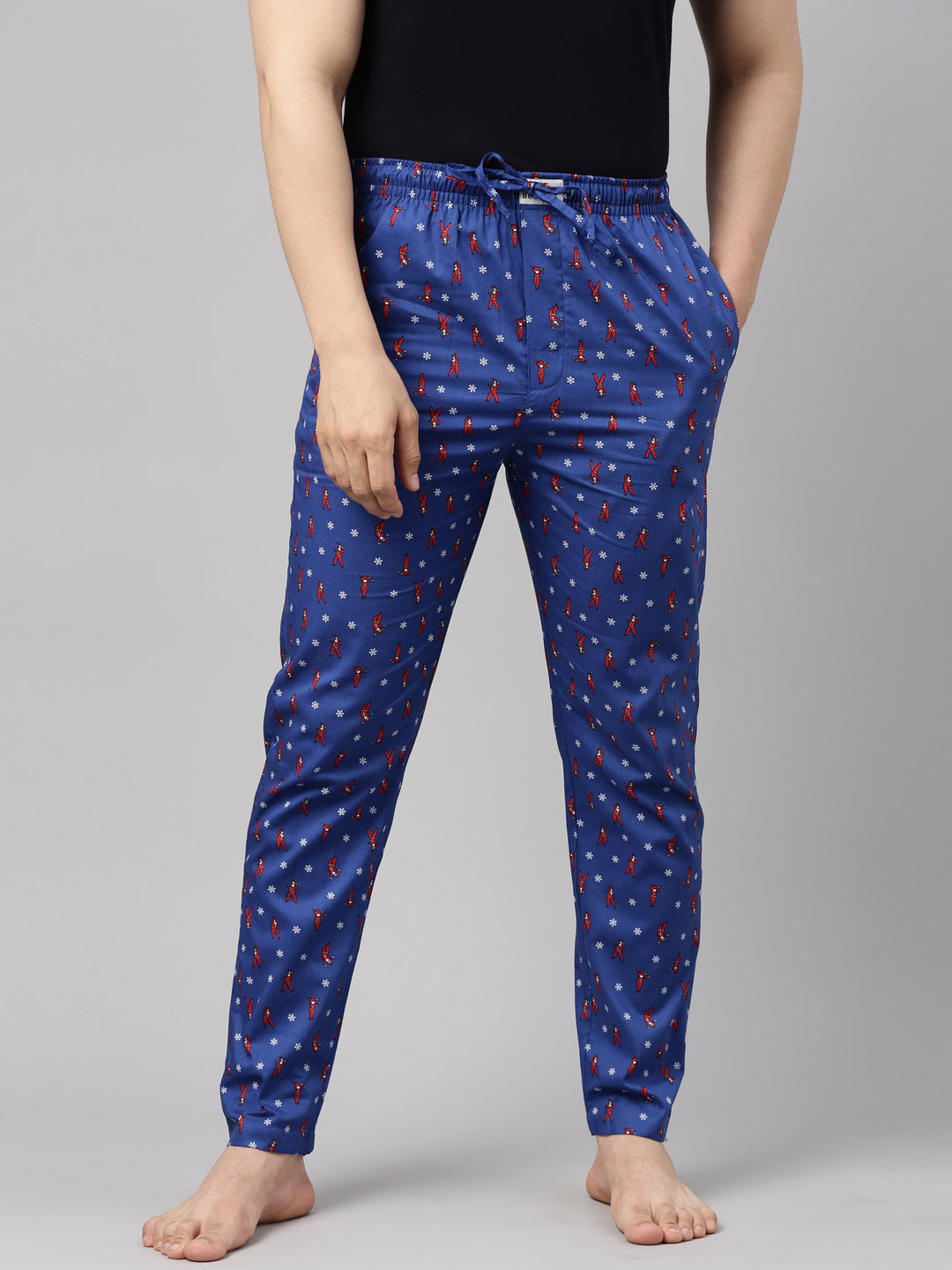 Rocking Santa Royal Blue Pyjamas Pyjamas Bushirt