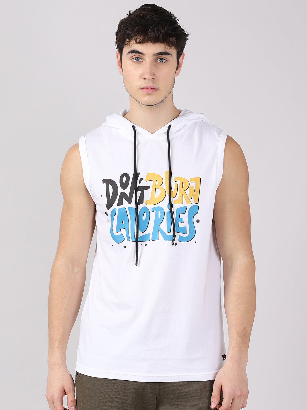 Don't Burn Calories Sleeveless Hoodies Vest Bushirt