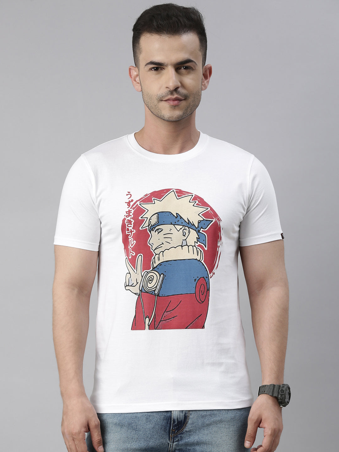 Smirky Naruto - Naruto Anime T-Shirt Graphic T-Shirts Bushirt