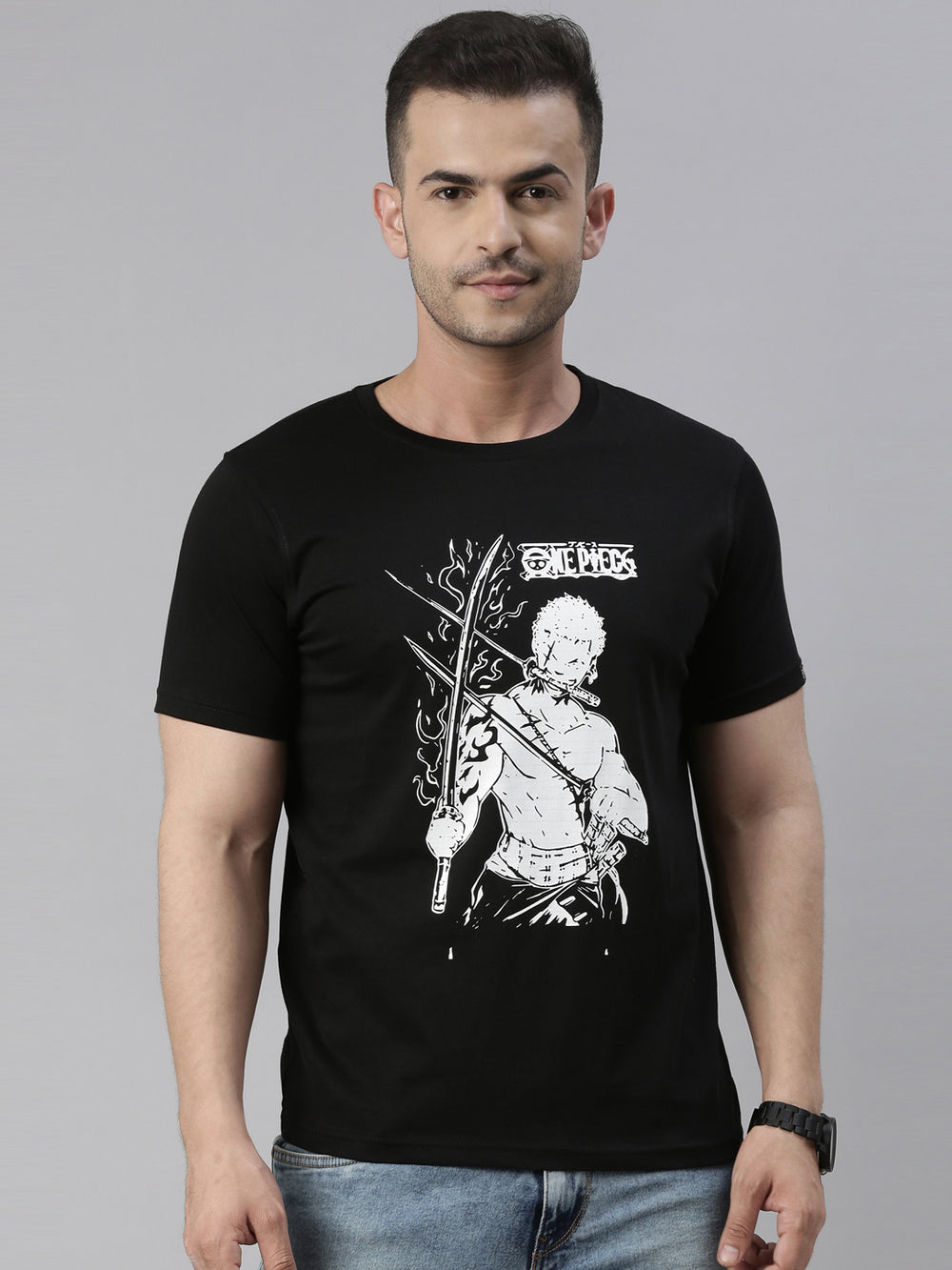 Roronoa Zoro - One Piece Black Anime T-Shirt Graphic T-Shirts Bushirt