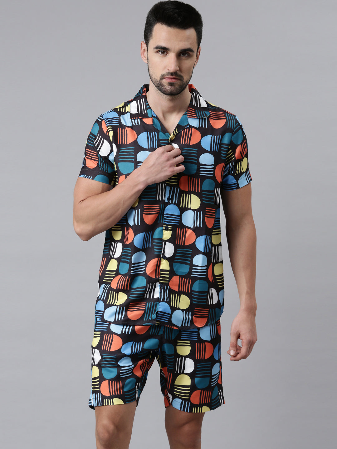 Yellow Printed Co-Ords Co-Ords Bushirt