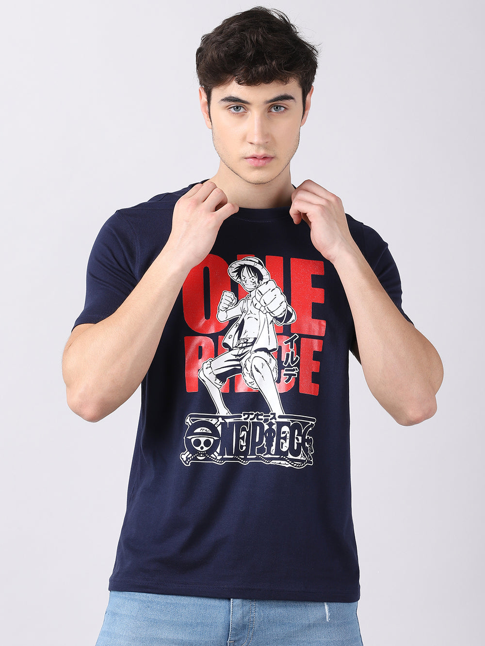 One Piece Straw Hat design Anime T-Shirt Graphic T-Shirts Bushirt