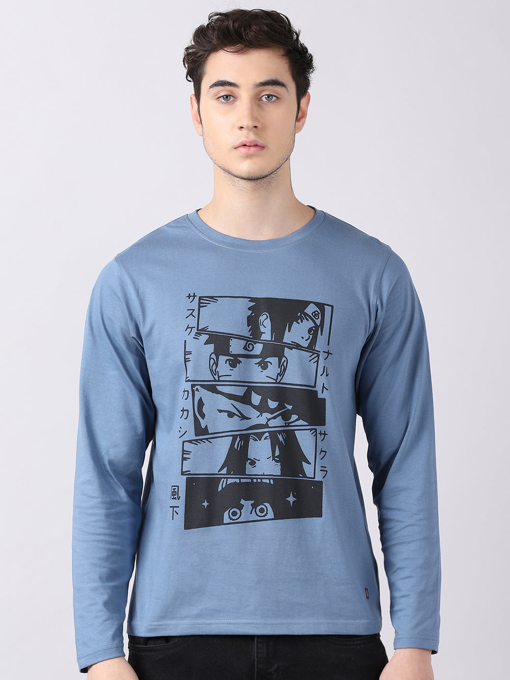 Naruto attack - Naruto Anime T-Shirt Full Sleeves Bushirt