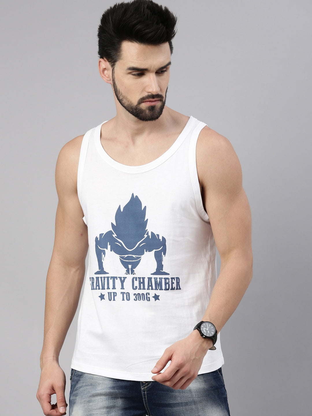 Gravity Chamber - Dragon Ball Z Anime Sleeveless T-Shirt Vest Bushirt
