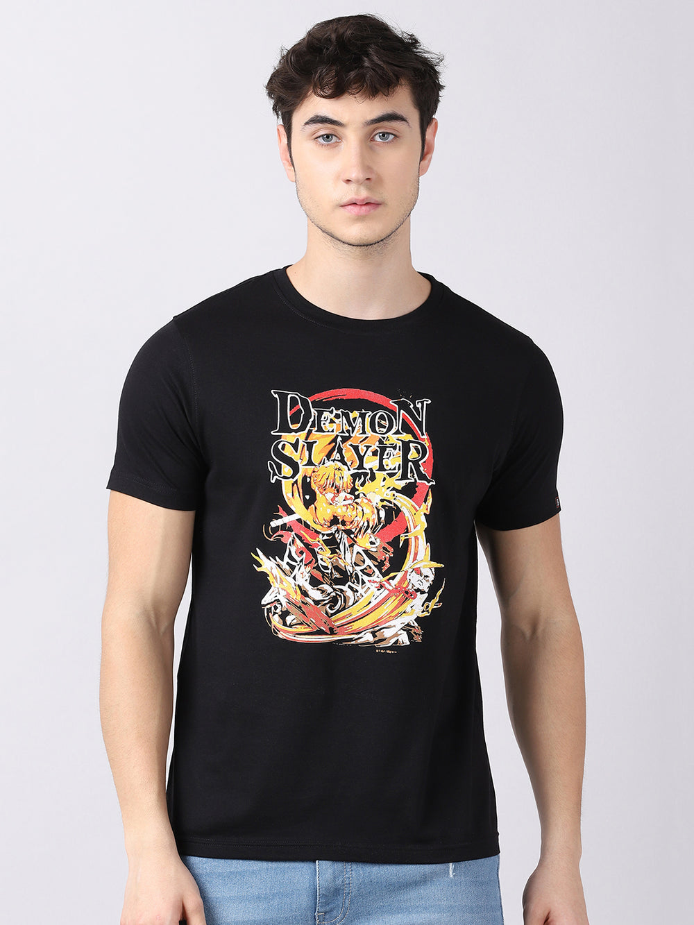 Demon Slayer Zenitsu Agatsuma Anime T-Shirt Graphic T-Shirts Bushirt