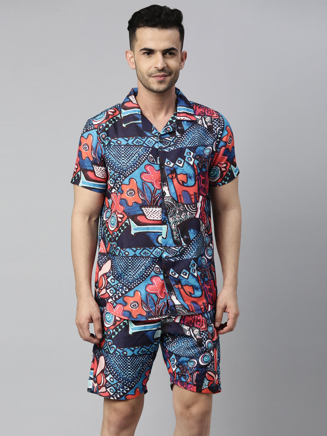Tribal Trail Navy Co-Ords Co-Ords Bushirt