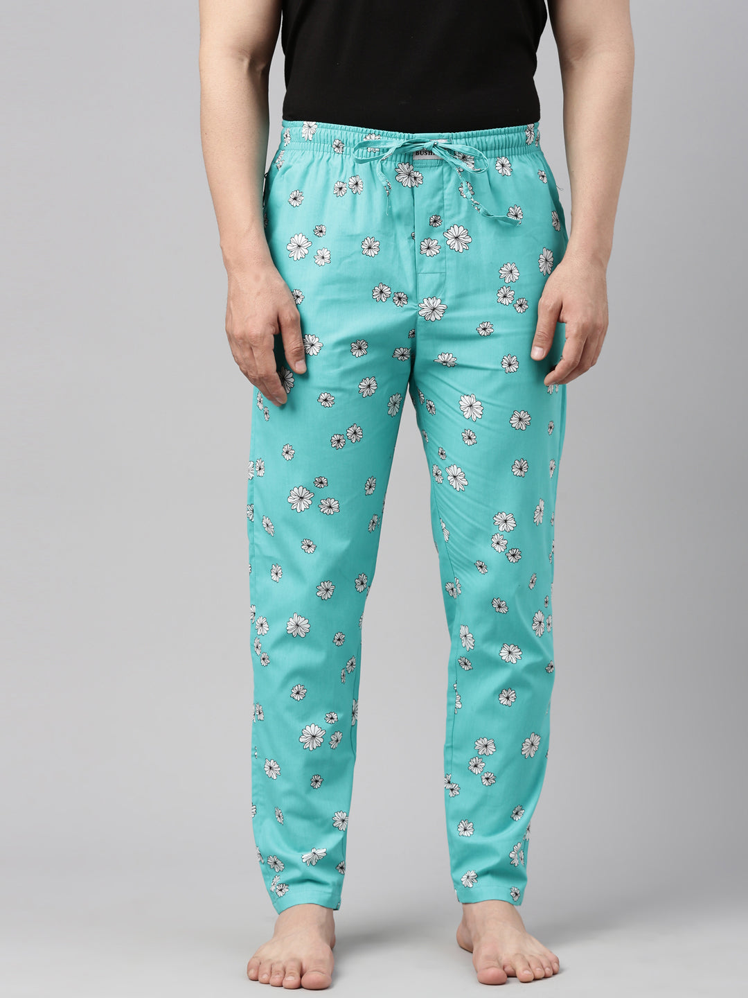 All Over Printed Teal Green Pyjamas Pyjamas Bushirt   