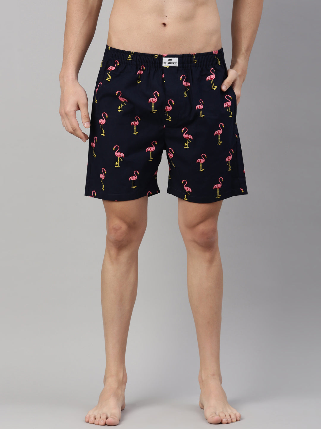Crane Navy Blue Boxers Boxers Bushirt