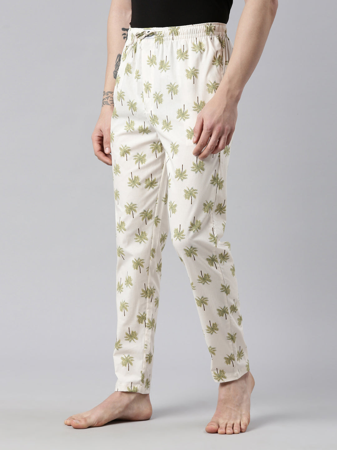Palm Tree Ivory Pyjamas Pyjamas Bushirt