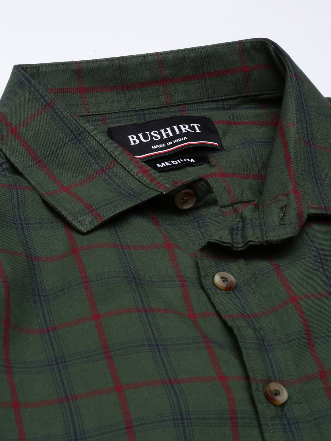 Heritage Green Checks Shirt Checks Shirt Bushirt