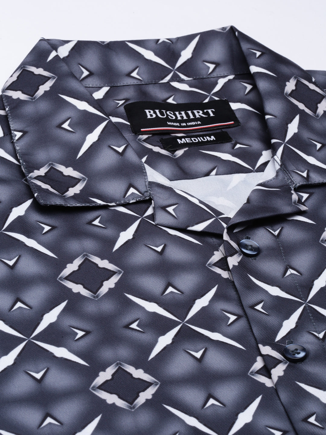 Tribe Grey Shirt Printed Shirt Bushirt