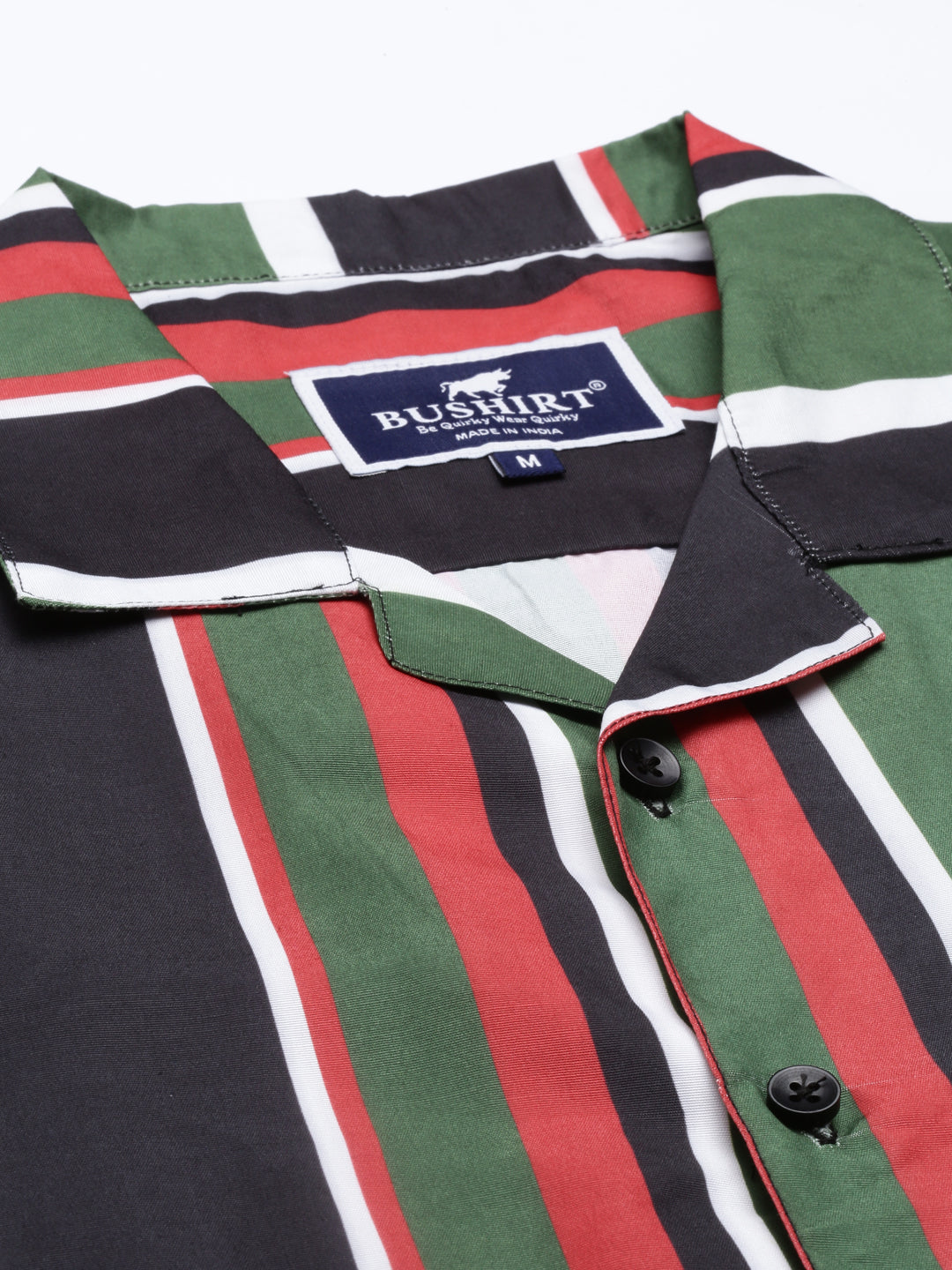 Spruce Red Stripe Night Suits Co-Ords Bushirt
