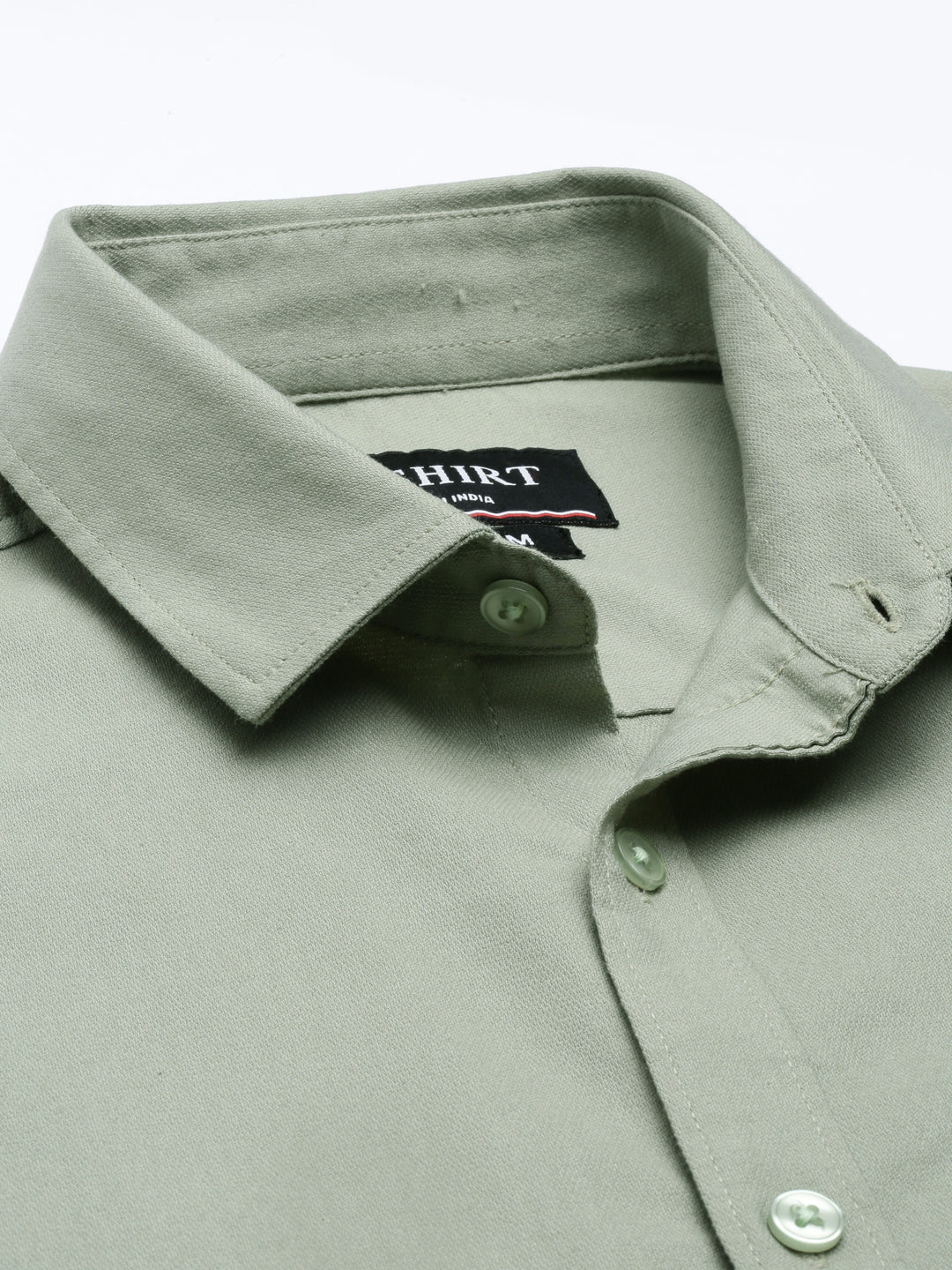 Pickle Green Solid Casual Shirt Solid Shirt Bushirt