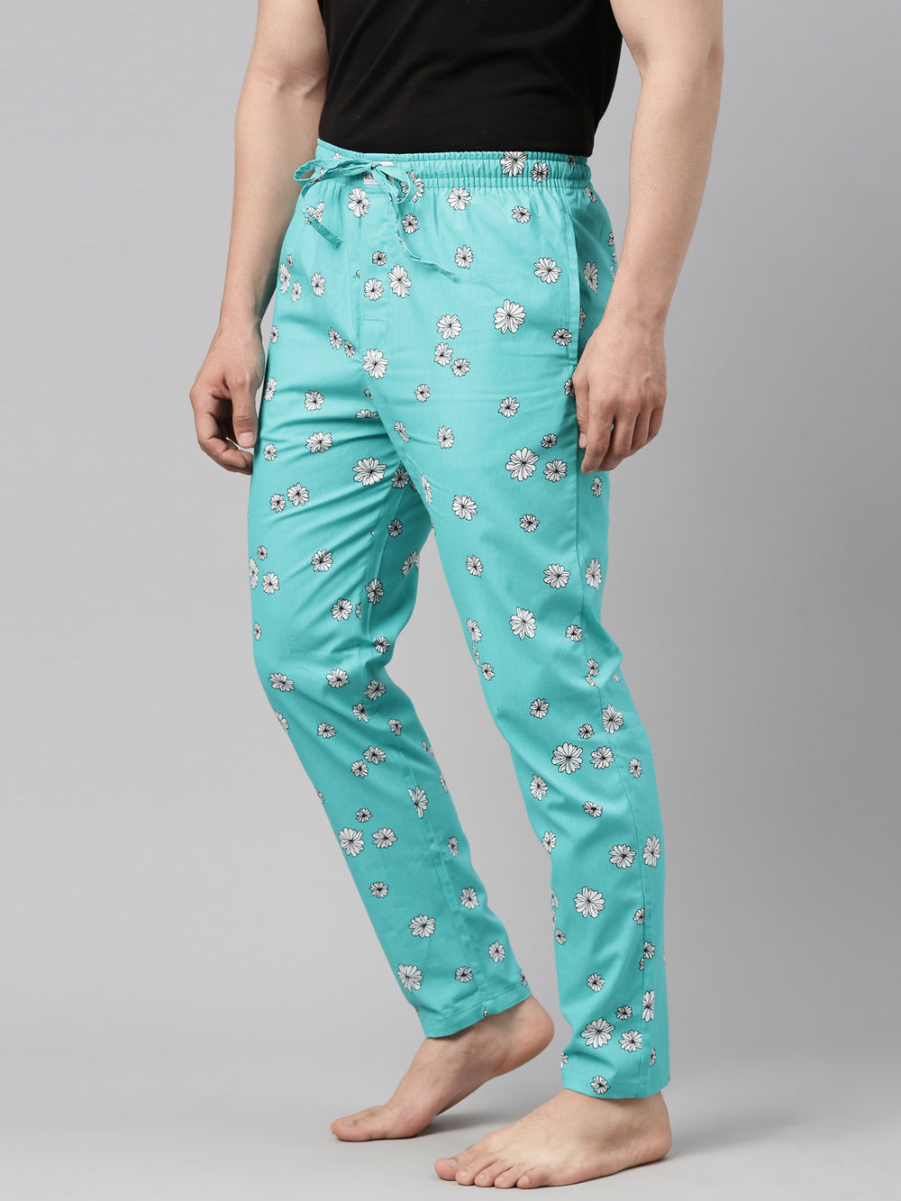 All Over Printed Teal Green Pyjamas Pyjamas Bushirt   