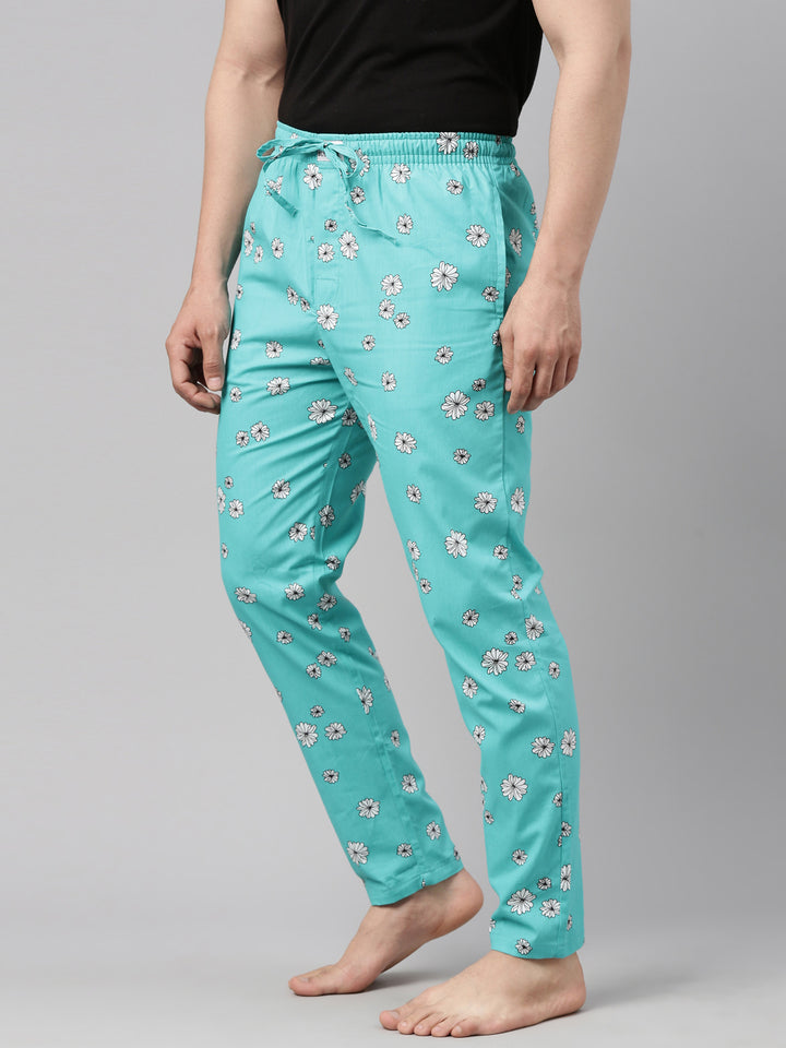 All Over Printed Teal Green Pyjamas Pyjamas Bushirt