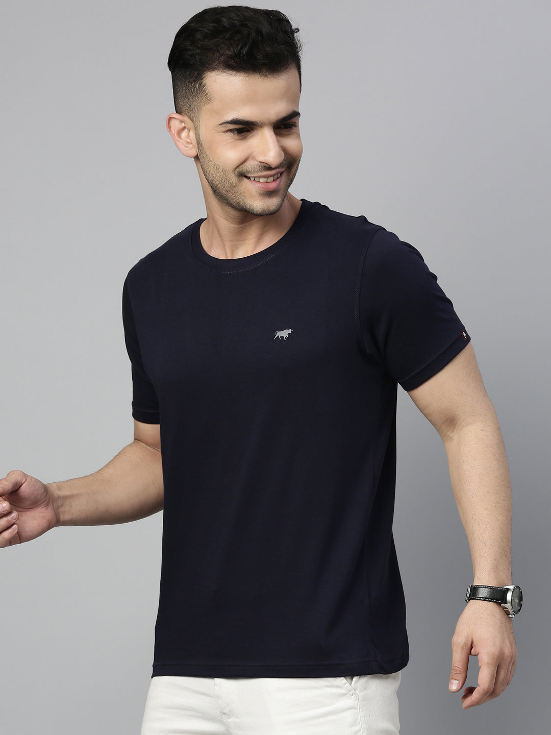 Shop Mens Plain Navy Blue Shirt Online in India – Bushirt