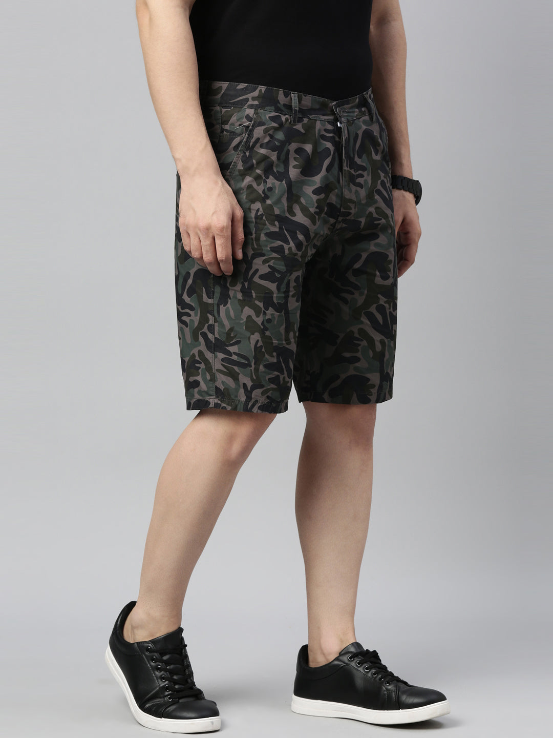 Pebble Grey Camouflage Shorts Men's Shorts Bushirt