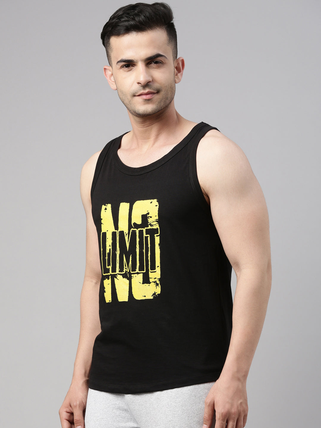 No Limit Sleeveless T Shirt Vest Bushirt