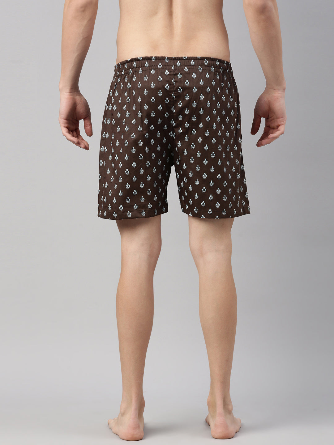 All Over Printed Iron Grey Boxers Boxers Bushirt