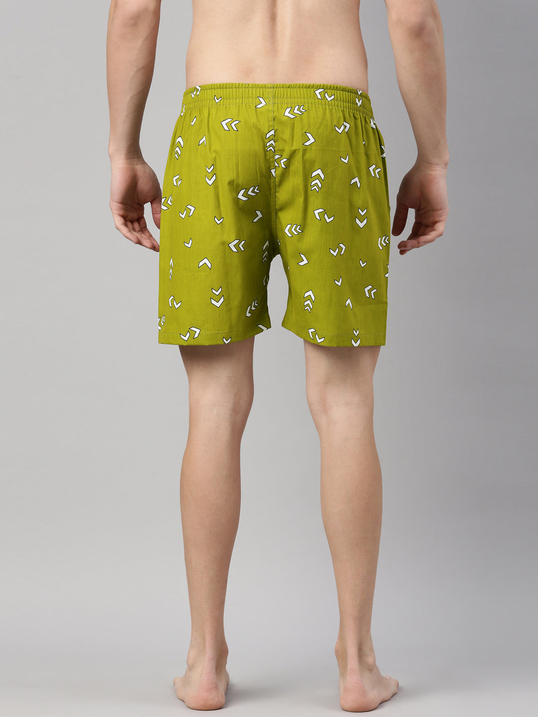 All Over Printed Pickle Green Boxers Boxers Bushirt