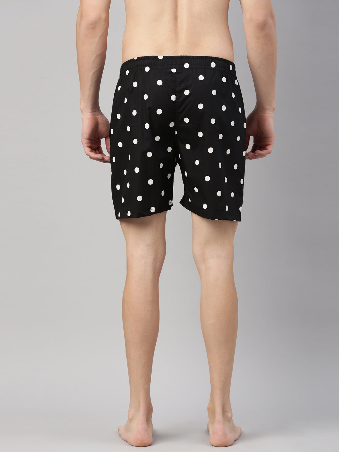 Polka Dots Black Boxers Boxers Bushirt