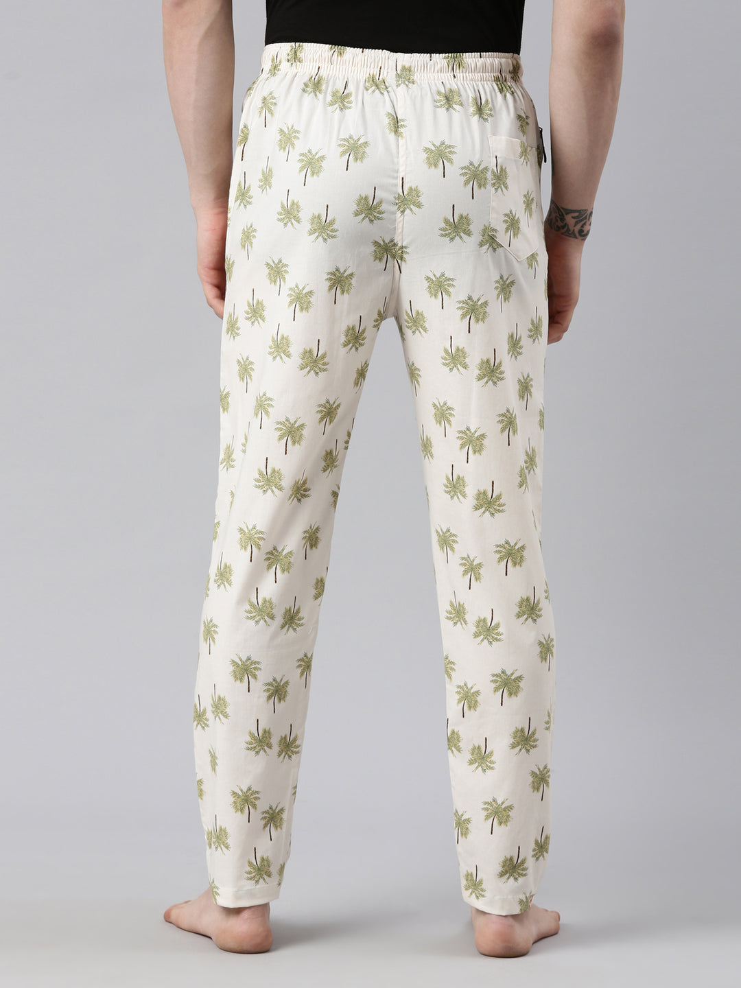 Palm Tree Ivory Pyjamas Pyjamas Bushirt
