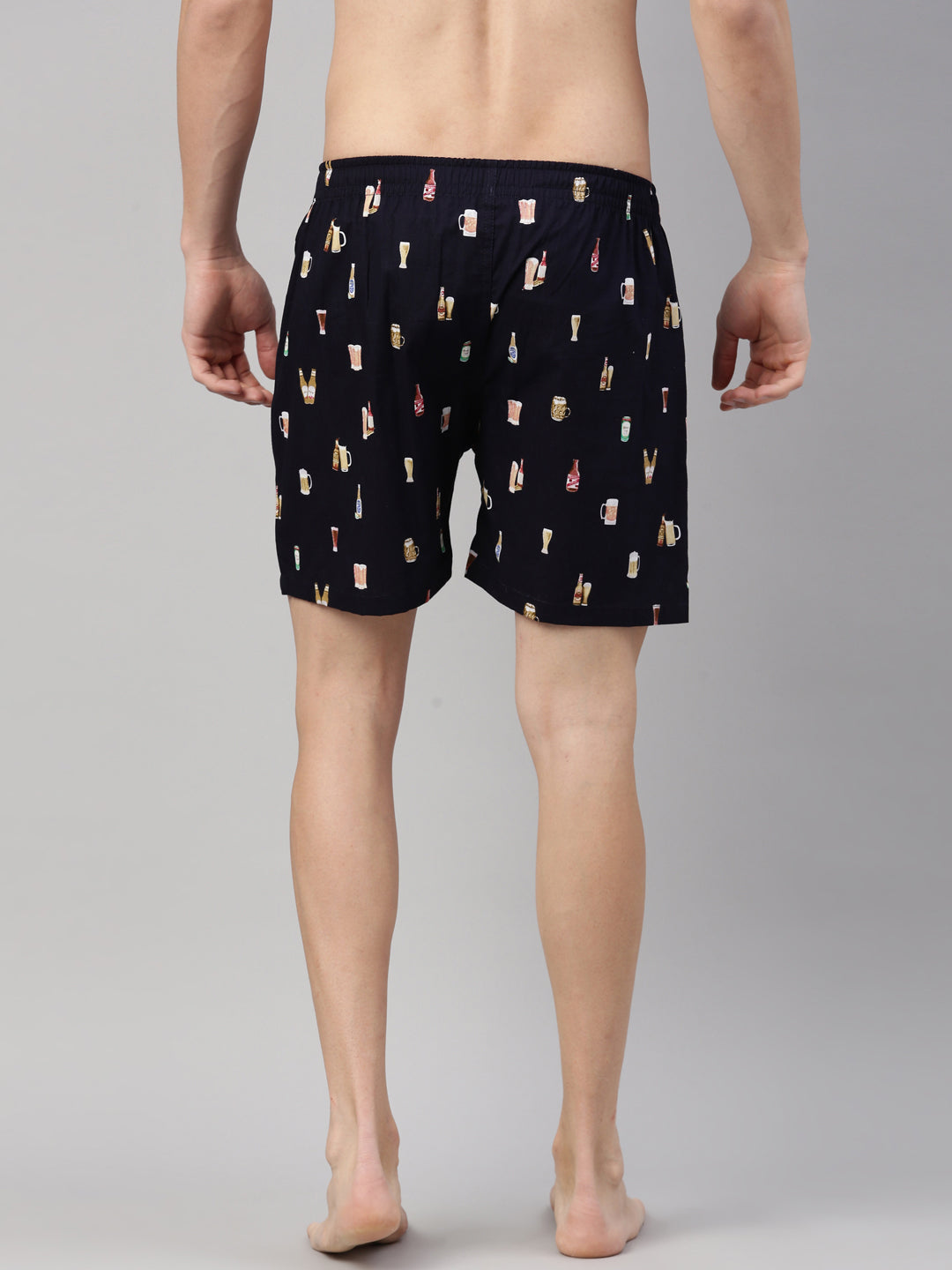 Cocktail Navy Blue Boxers Boxers Bushirt